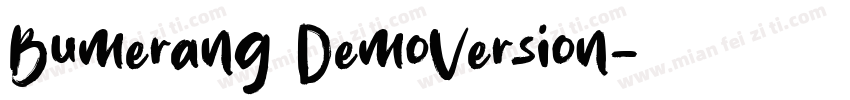 Bumerang DemoVersion字体转换